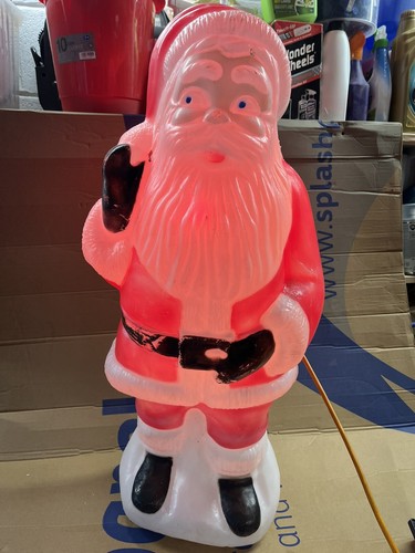 Vintage blow mold santa and - vintage,