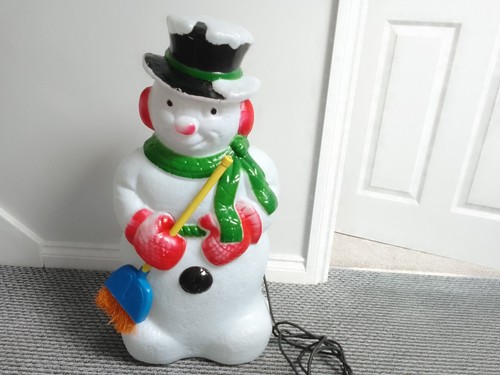 Vintage snowman blow mold - vintage,