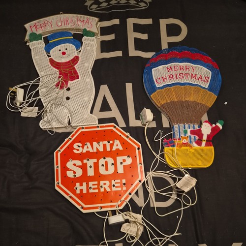 Vtg merry christmas plastic - merry,