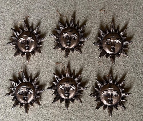 Vintage large gold sun - 6x,