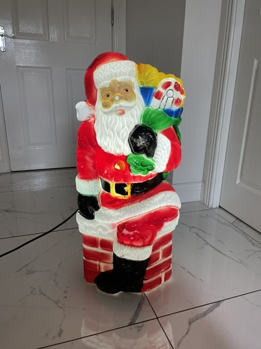 Vintage santa claus chimney - vintage,