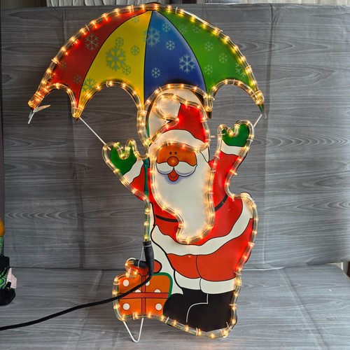 Santa parachute rope - rope, light