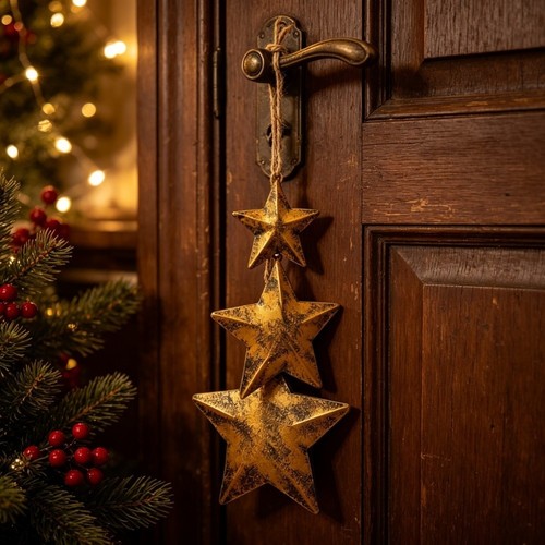 Vintage rustic iron star wall - star,