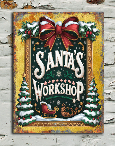 Santa workshop christmas - workshop,