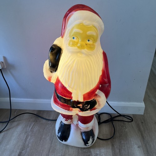 Vintage santa blow mold light - santa,