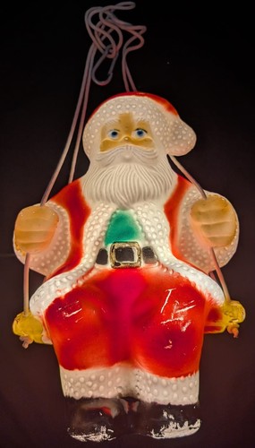 Vintage blow mold santa claus - vintage,