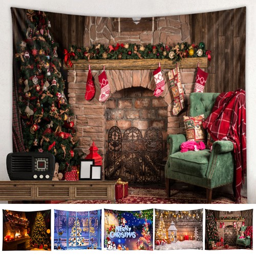Christmas fireplace backdrop - fireplace,