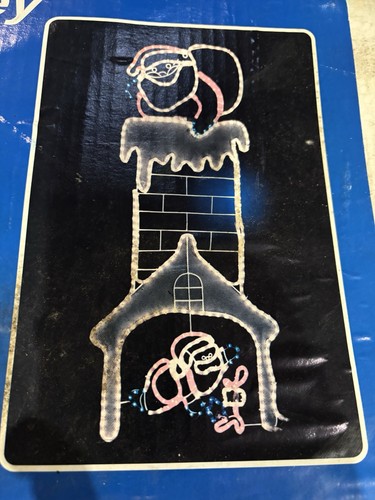 Vintage lilo santa - santa, chimney