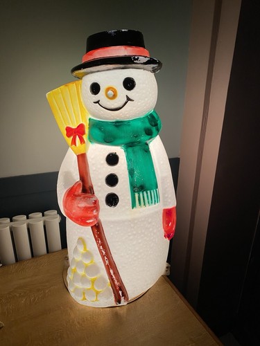 Vintage snowman blow - vintage, mold
