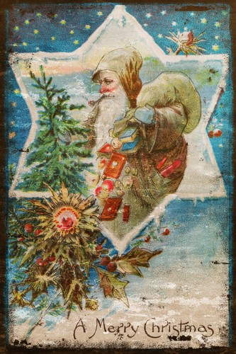 Vintage santa father christmas - vintage,